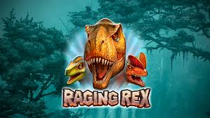 Raging Rex premium slot featuring prehistoric themes with advanced graphics and immersive bonus mechanics